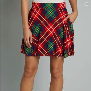 NWT ModCloth Excellence Attained Mini Skirt plaid small